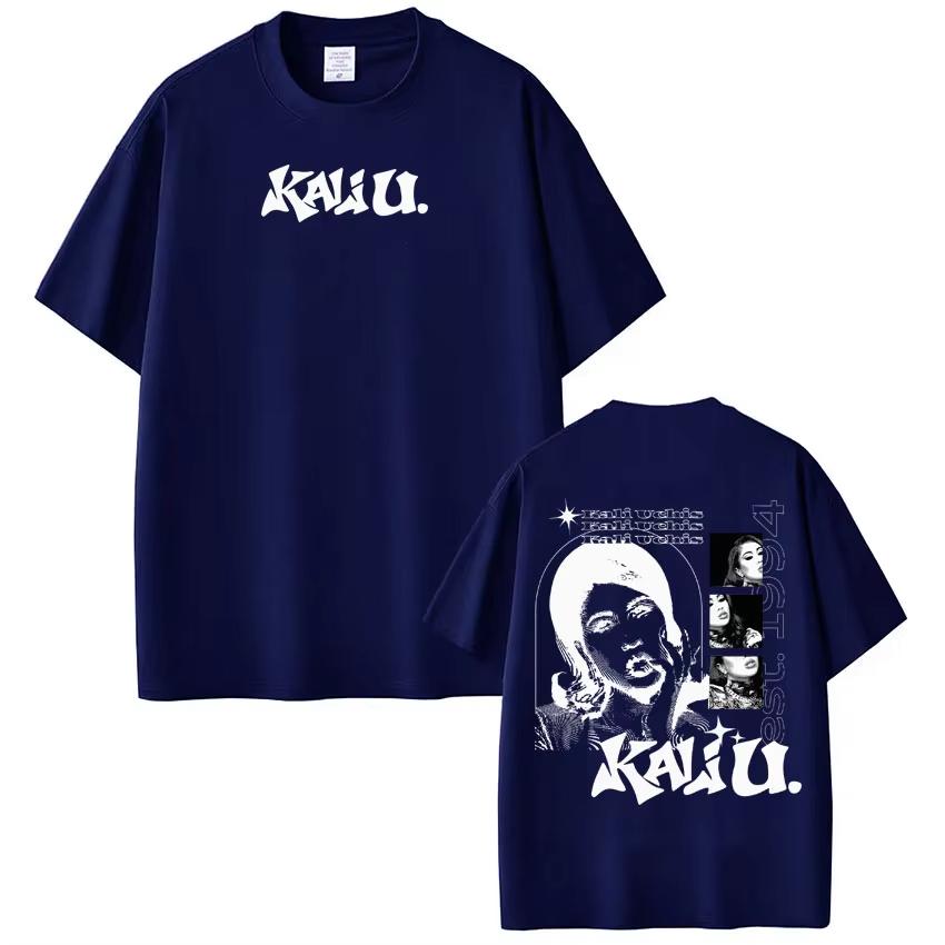 KALI UCHIS Sincerely Tour 2026 Print T-shirt Men Women VintageT-shirts Casual Short-sleeved pure Cotton Harajuku T-Shirts Tops
