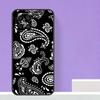 Czarna Bandana Paisley Etui na Samsung Galaxy M55 M15 M13 M33 M53 M20 M30s M31s M12 M32 M52 M11 M51 M14 M34 M54
