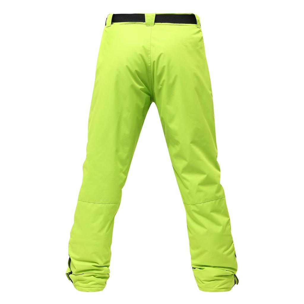 Men's Solid Color Warm Thick Waterproof Pocket Strap Ski Pants For Men