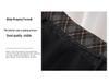 Women's Flocked Plaid Skirt 2026: Winter Elastic High Waist A-line Hip-Covering Skirt