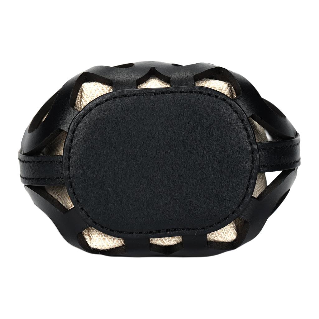 New LOEWE Classic Cow Leather/Canvas Crossbody Bag Women's Black C922Y62X02-1205