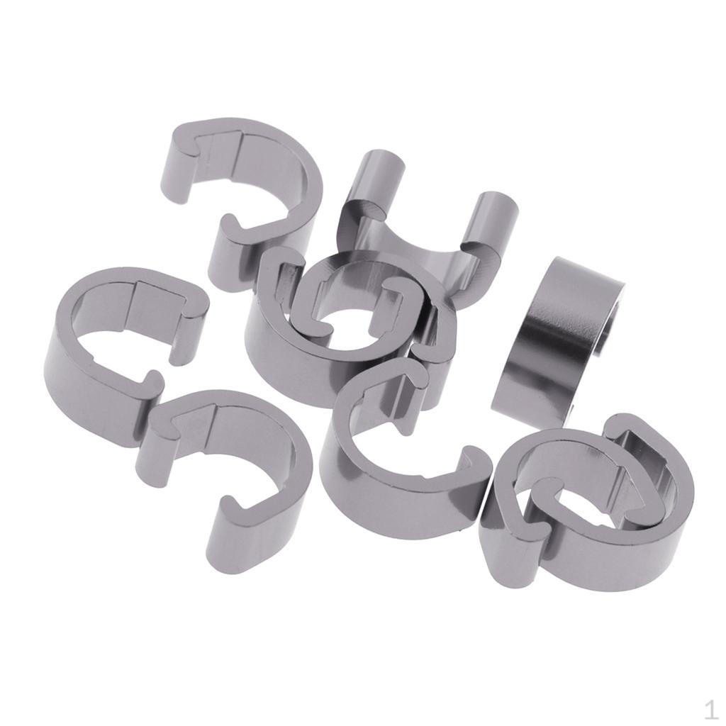 

10 Pack Alloy Clips Hose and clamp Fixing Buckle Titanium