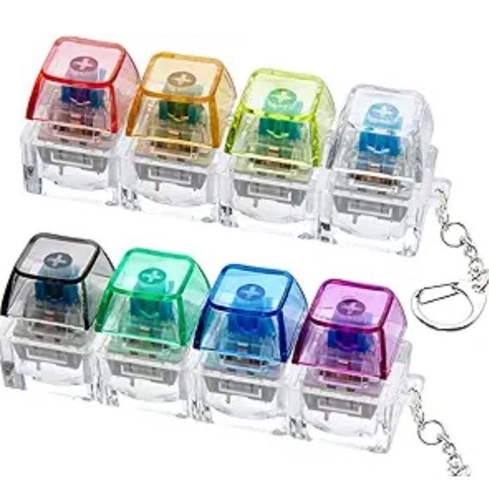 Unzip Button Tetris Macaron T-Shaped Four-Button Button Keychain Finger Pinch Le Lantern set