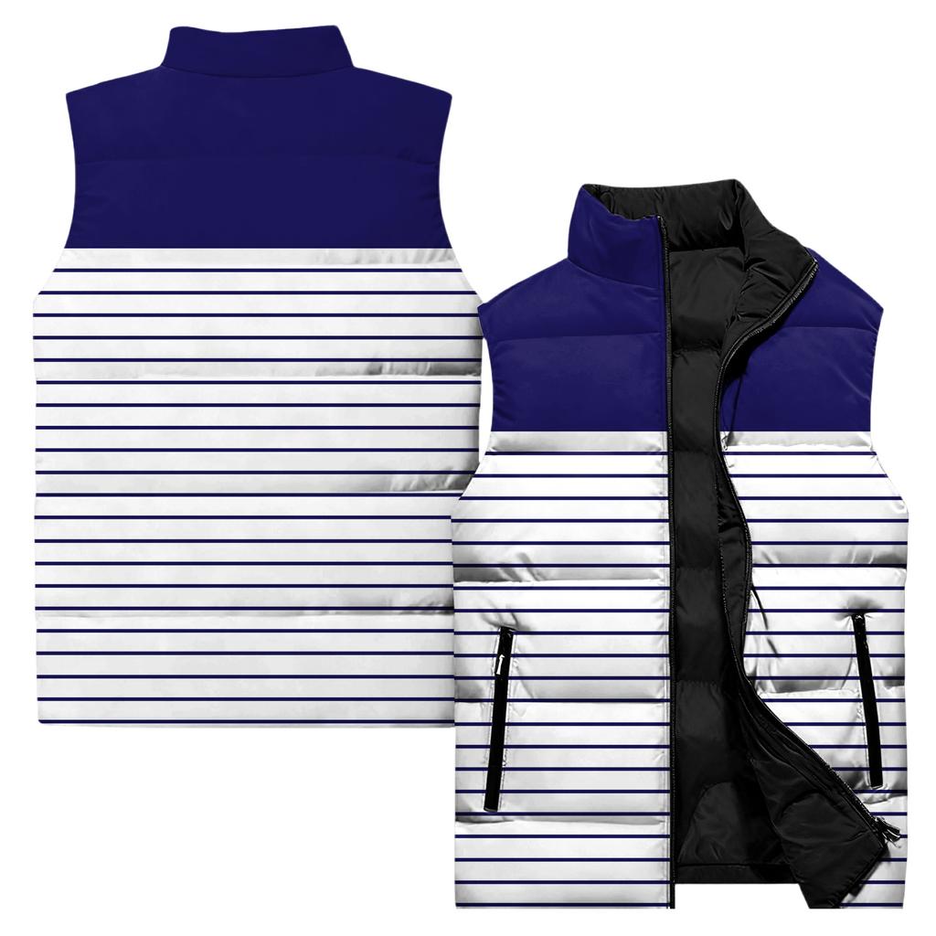 Ladies' Casual And Fashionable Sleeveless Vest Conventional Pattern Cotton Jacket