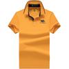 TrendHub Plus Size Embroidery Men's Polo Shirts Solid Color Turn Down Collar Cotton Male Tees