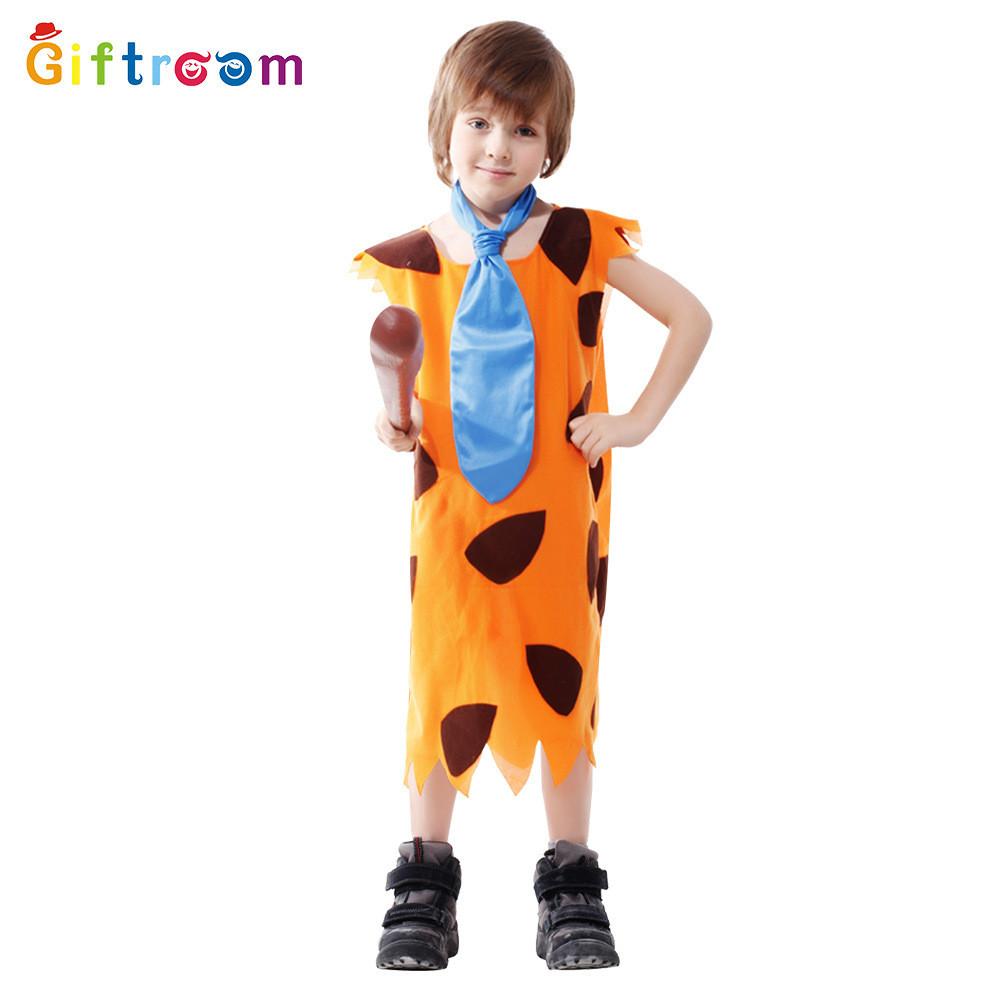 Привлекательный костюм Дикаря в желтый горошек для мальчиков, идеально подходящий для мероприятий на Хэллоуин XL