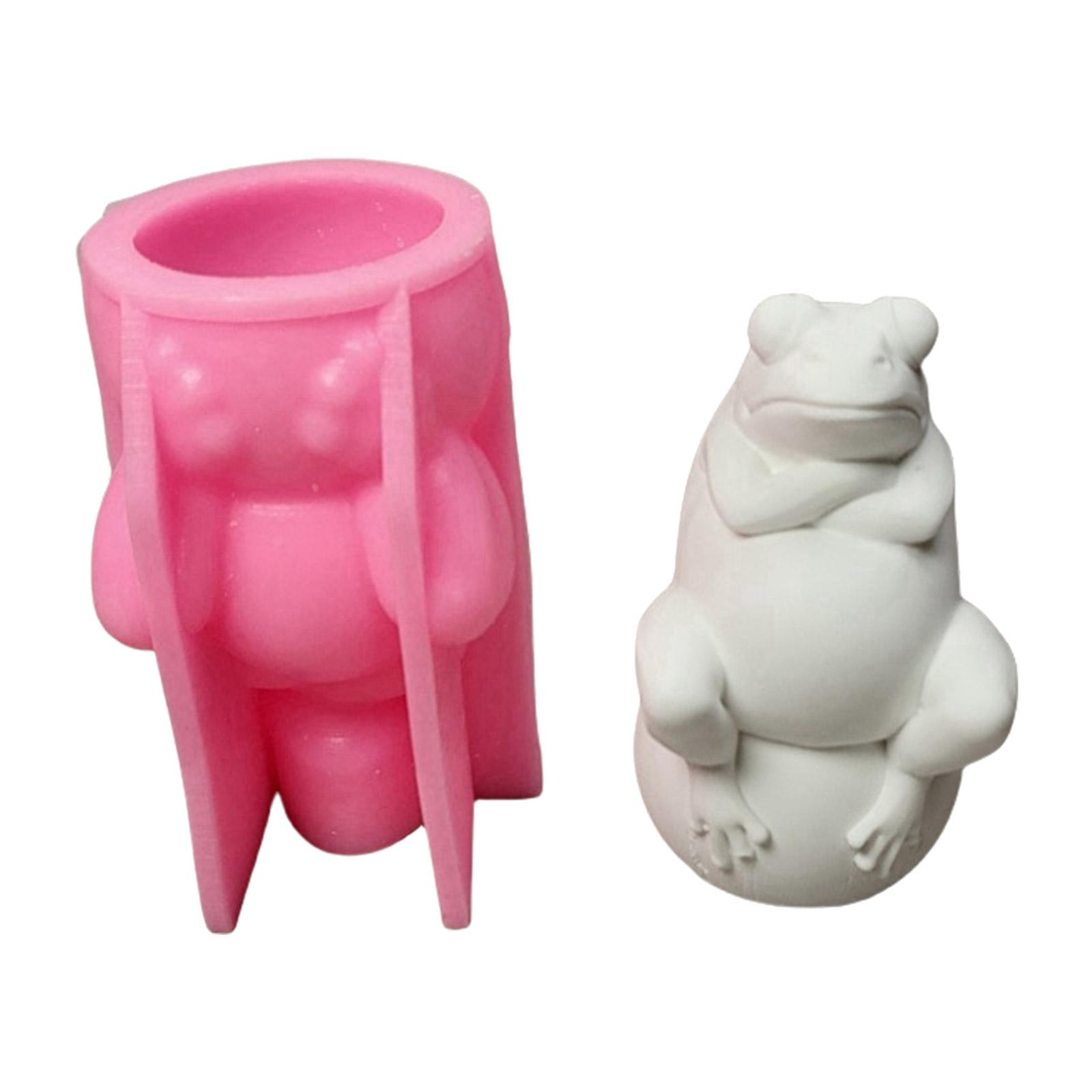 

Lovely Animal Statue Silicone Molds Plasters Molds Epoxy Resin Molds 3D Frogs Candle Molds Ornament Molds Casting Molds