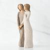 Tree Willow Hand Painted Resin Sister By My Side Figurine Doll Gift Decorative