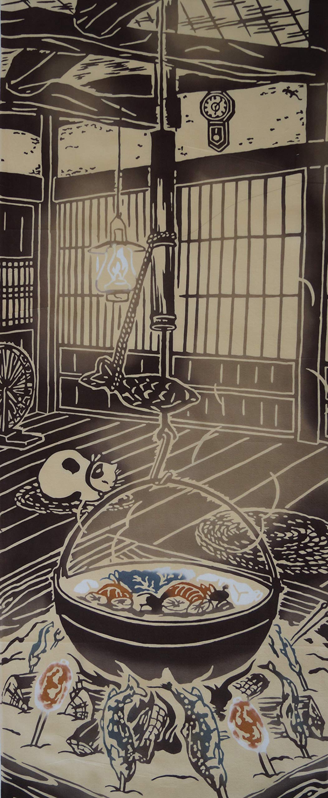 

Todaya Shouten Tenugui Hand Irori 270 (Todaya Shouten) Nashien-zome Towel, (Heart Hearth)