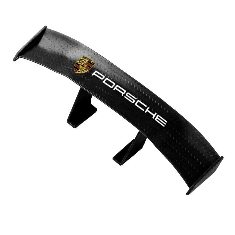 Car Rear Spoiler Mini Spoiler Wing Small Tail Emblem Sticker Decoration For Porsche Boxster Cayenne Panamera Macan Cayman 911 918 996 917 991