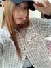Sunai Korean Retro Plaid Polo Collar Long Sleeve Shirt for Women - Casual and Versatile Spring Chic