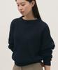 Leopeusaideuhwaiteulabel Paper Net Crewneck Knit Midnight Navy