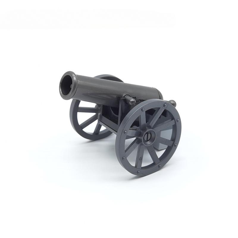 Medieval Military Cannon Small Particle Soldier Figurine Building Block Pirate Ship Artillery Scene Ornament Toy