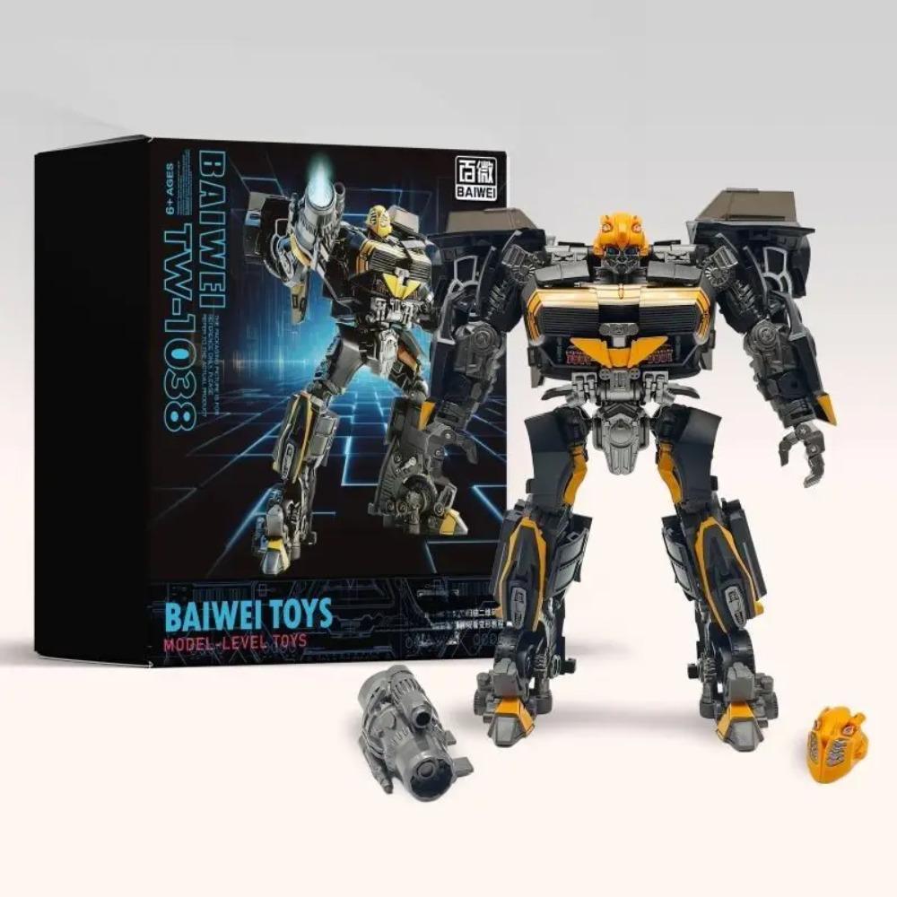 BAIWEI TW-1038 TW1038 Transformation Black Bee Warrior 4 Movable Robot Collection Gift Ready Stock 100% Original Box