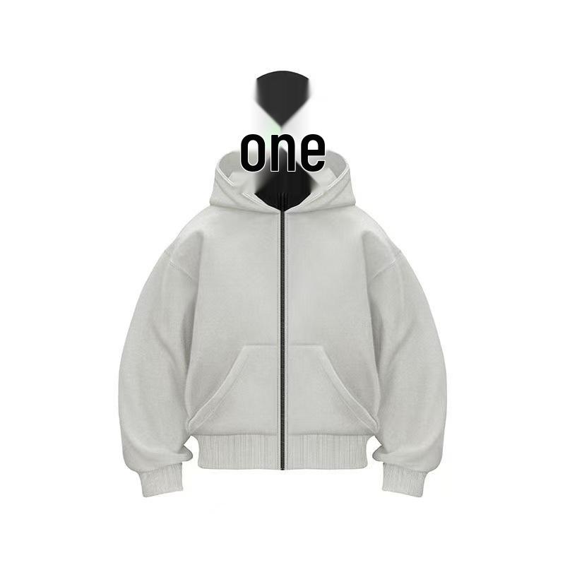 Unisex Double-Layer Hooded Zipper Sweatshirt: Unique Spring/Autumn Streetwear Jacket Small