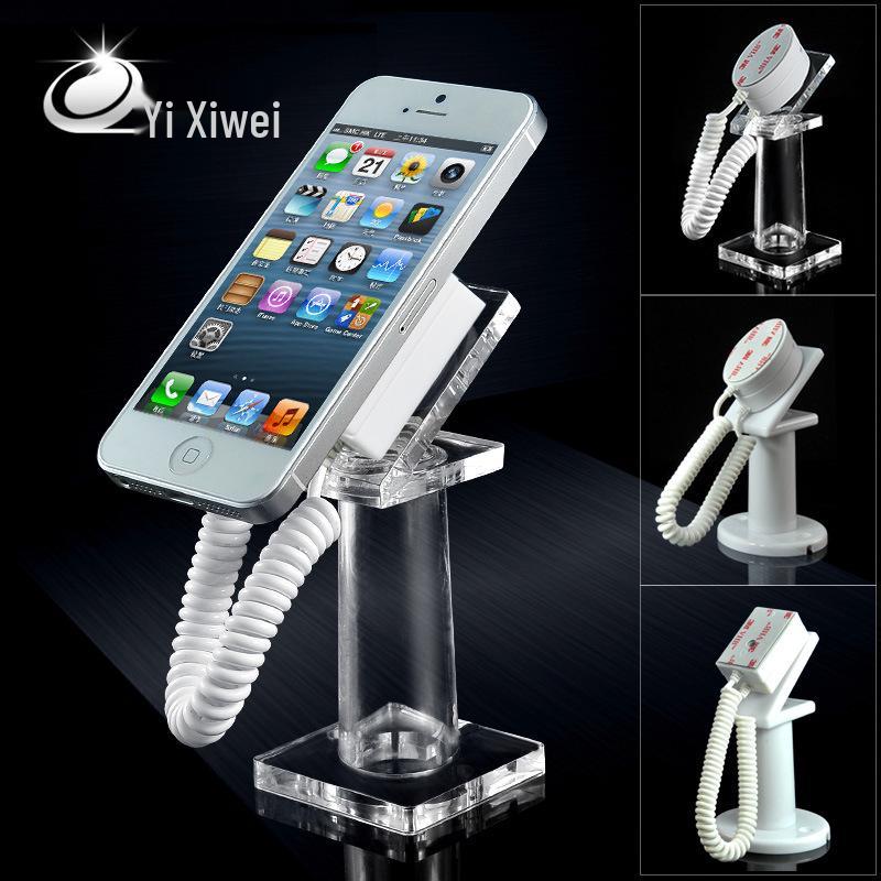 Acrylic Mobile Phone Anti-Theft Display Stand with Chain