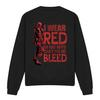 Deadpool & Wolverine Unisex Adult Wear Red Can´t See Me Bleed Sweatshirt