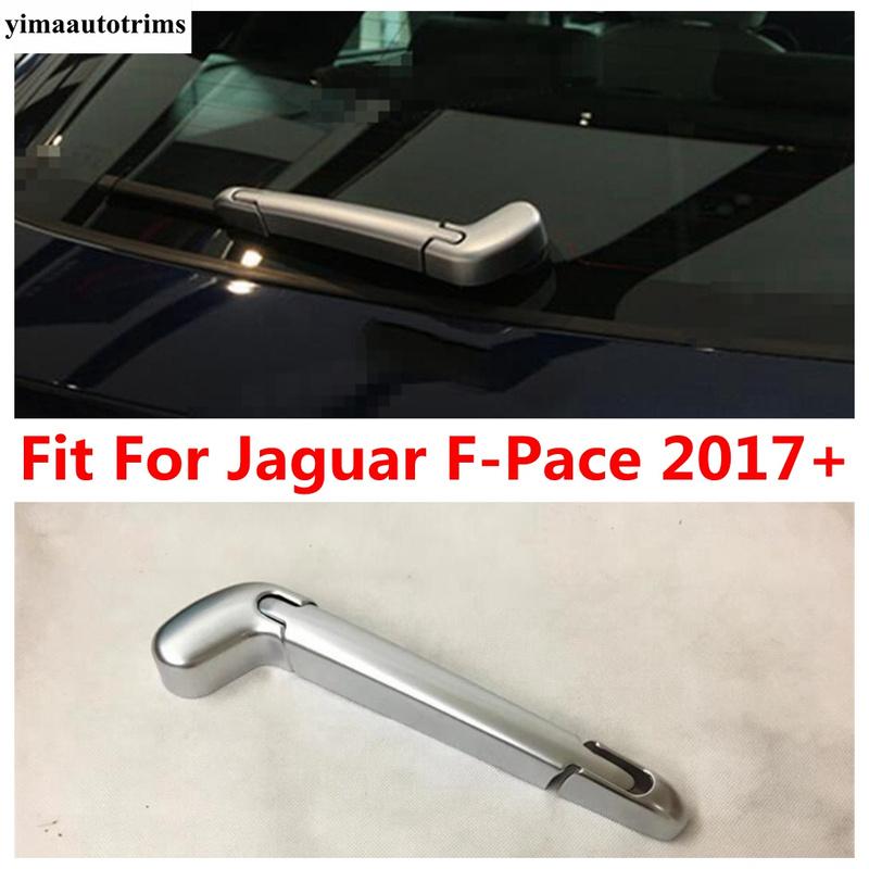 For Jaguar F-Pace 2017 -  Car Rear Windshield Window Wiper Windscreen Decoration Cover Trim ABS Chrome Accessories Exterior