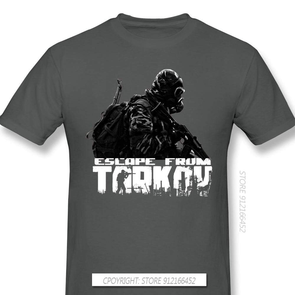 

Індивідуальна футболка для чоловіків Escape From Tarkov, шутер, з круглим вирізом, 100% бавовна, PMC XL