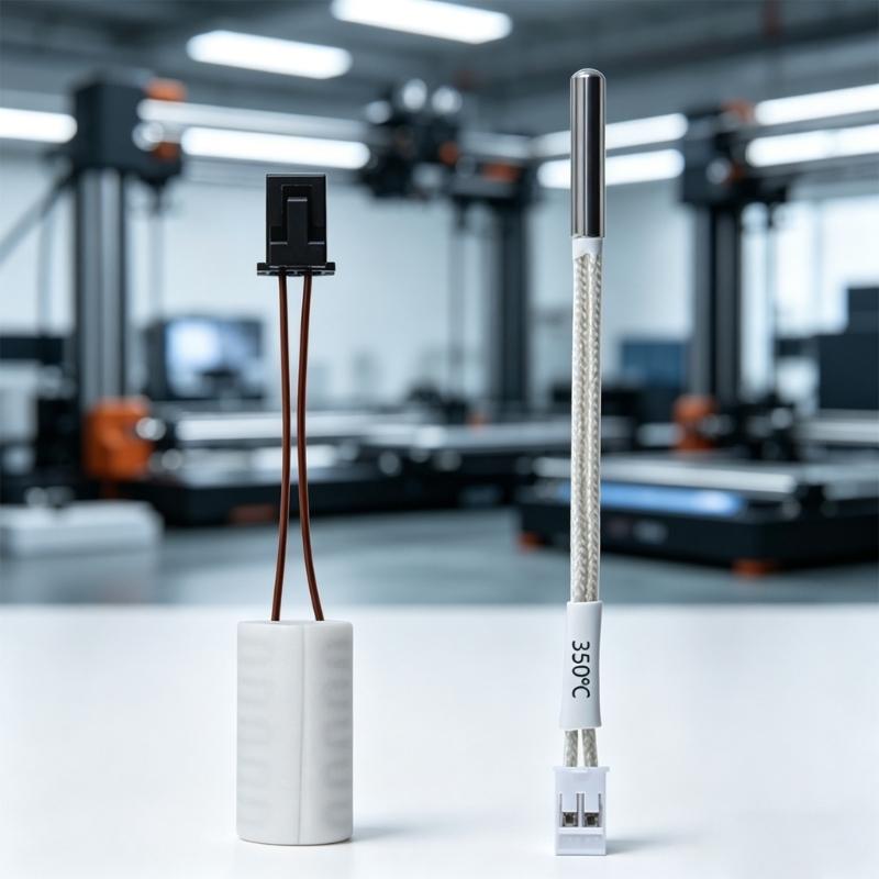 Circular Ceramic Heating 350℃ Temperature Resisting Hotend Thermistor Wire 360 Degree Surround Heat for PLUS 3D Printer