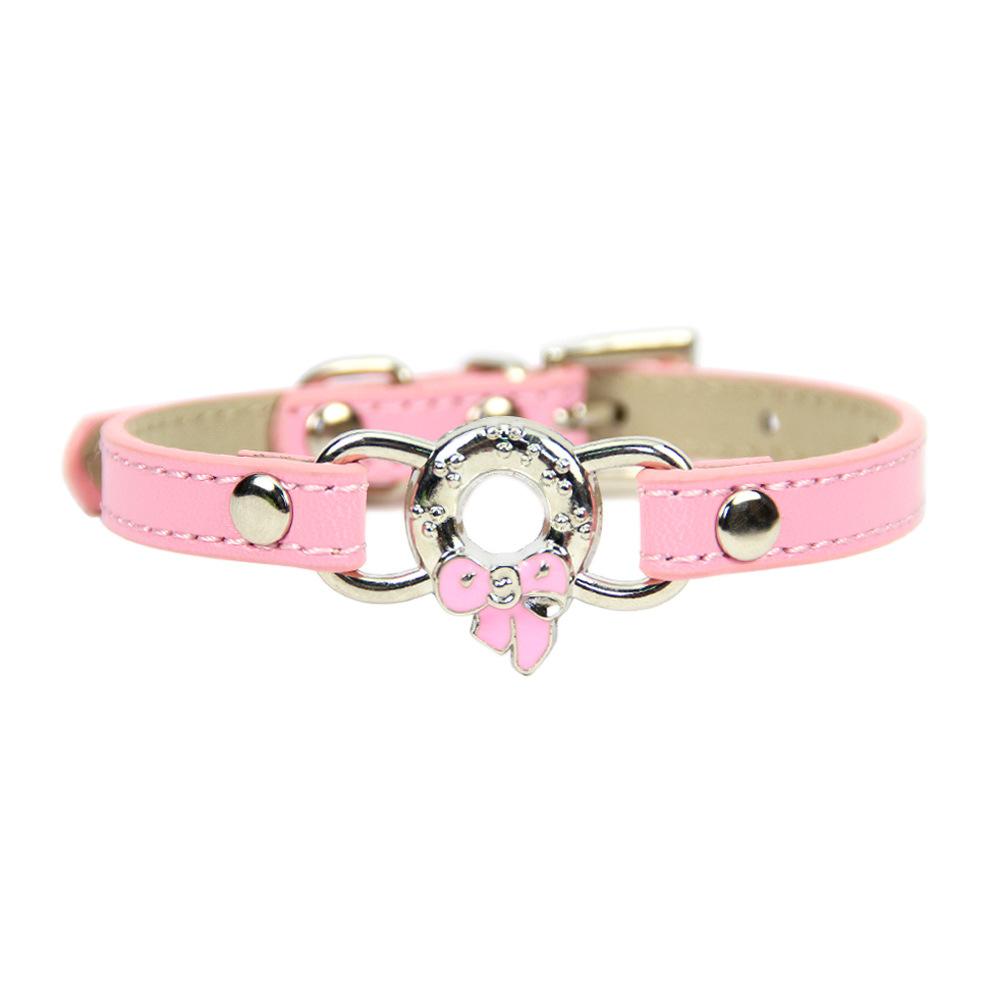 Streng ausgewählte Four Seasons Soft Base Haustierhalsband Schleife Katzenhalsband Hundegürtel Universell für Katzen und Hunde