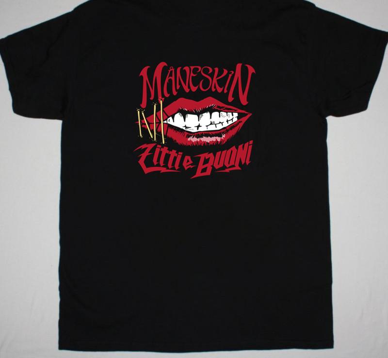 

Vintage Måneskin Rest In Pizz Shirt Short Sleeve Black S5XL HK037 Unisex T-Shirt S