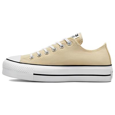 Chuck Taylor All Star Lift Platform Plátěné Nízké Ovesné Mléko Dámské Tenisky Krémová A03542C