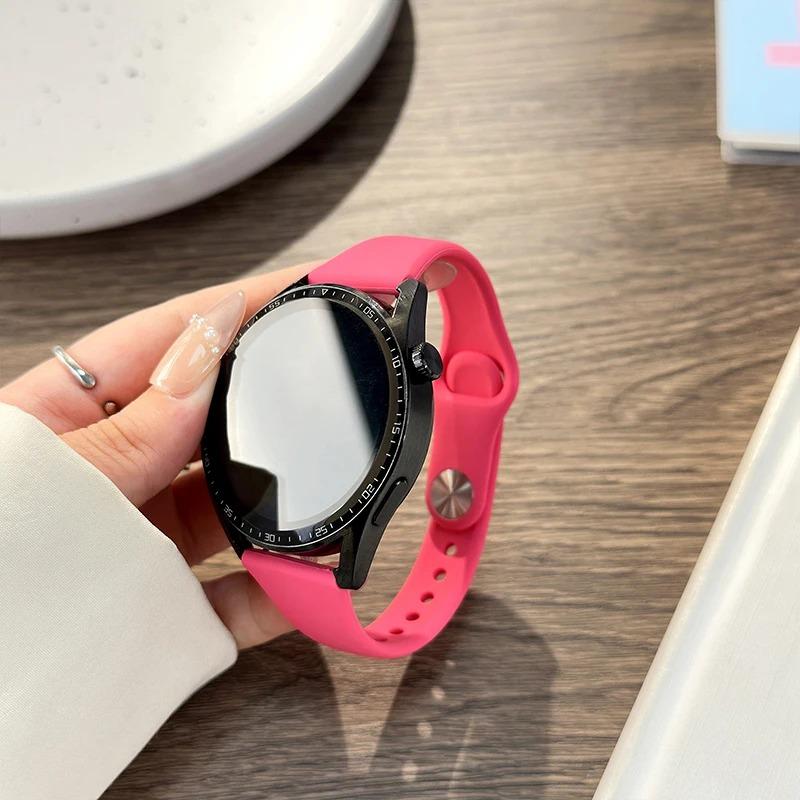 18mm 20mm 22mm Slim strap For Samsung Galaxy watch 7/6/5/pro/4 Silicone bracelet Huawei watch GT 4-2e-3-3 pro 46mm xiaomi watchbands