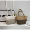 Casual shoulder large capacity bag rope striped design small fresh bag portable tote bag Han Fan fashion