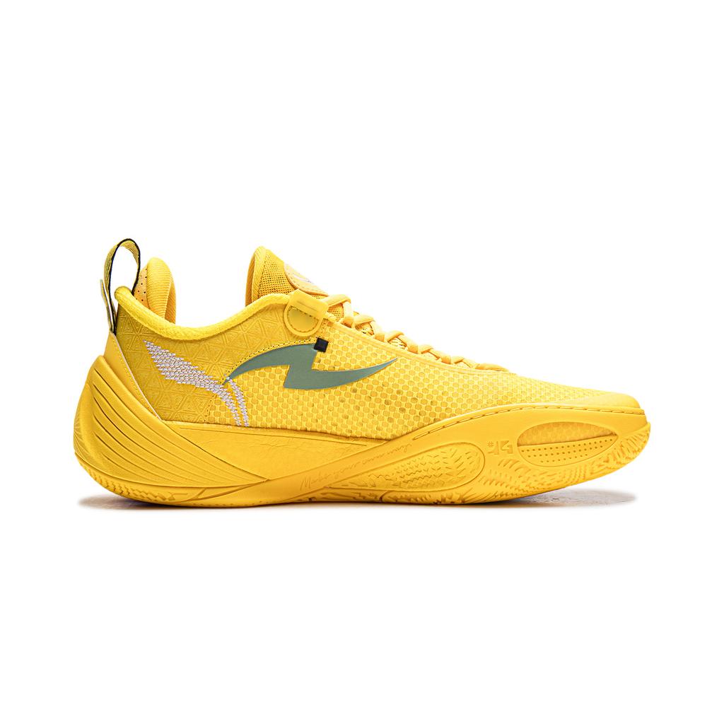 Li Ning All City 14 Cushioning Slip Resistant Abrasion Resistant Rebound Low Top Basketball Shoes Men's Bee Yellow ABAW001-3