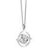 Harry Potter sterling silver Time Turner Necklace with crystal Elements
