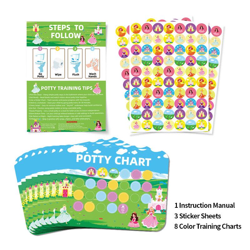Kids Potty Training Reward Sticker Chart For Boys And Girls Habit Cultivation