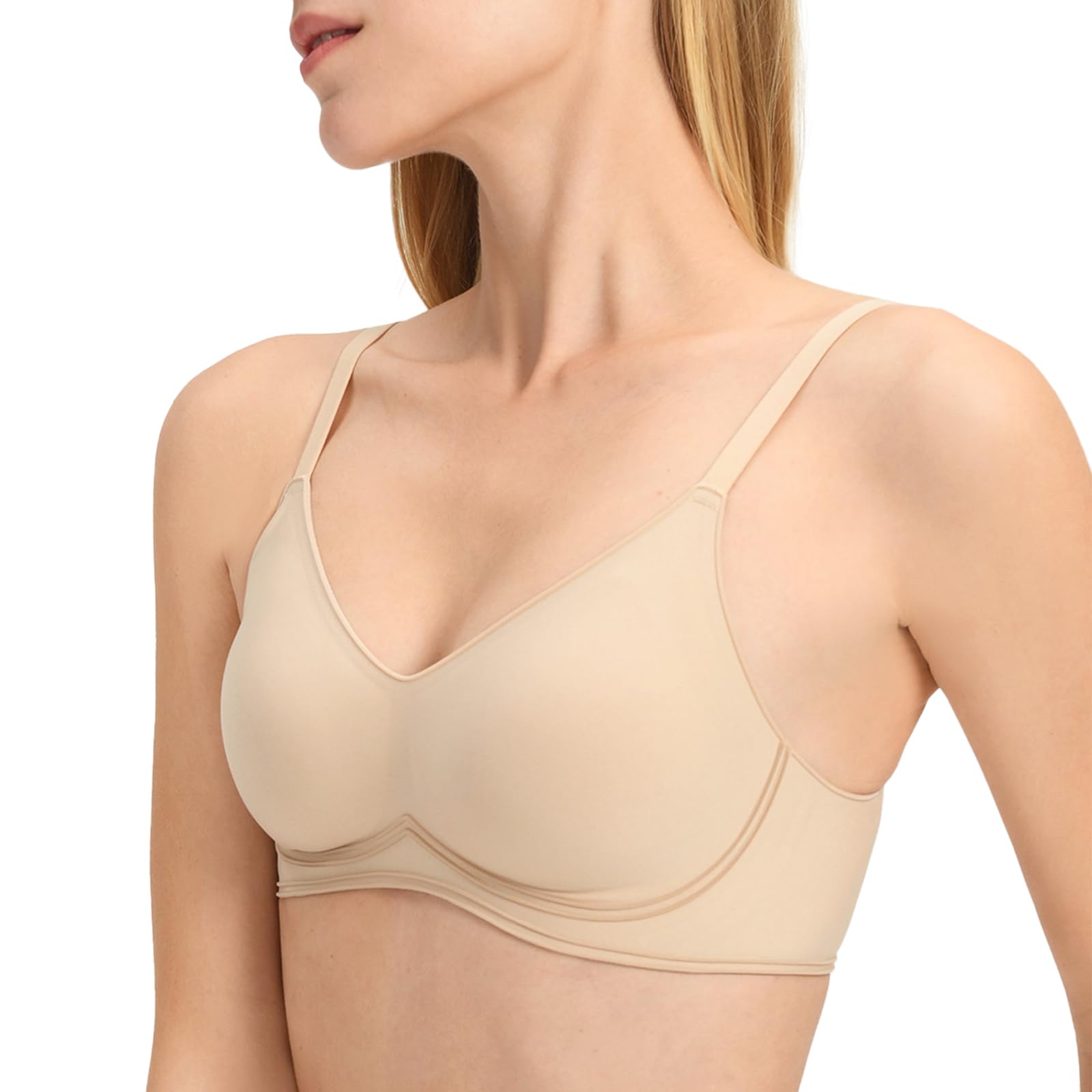

CINSTRON Wireless Smaller Plus High Size M Bra, Bust, Wireless, Size, Women s Underwear, Sides, Cute, Beige,