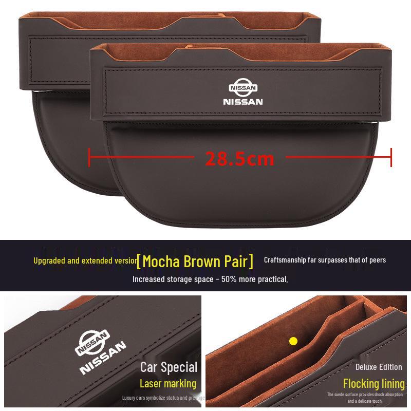 Nissan Car Seat Gap Organizer for Bluebird, Sylphy, Qashqai, Tiida, Teana