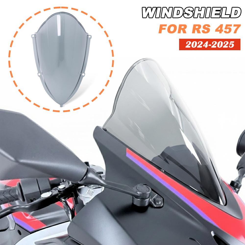 Fit For Aprilia RS457 RS 457 2024 2025 Motorcycle Accessories NEW Sport WindScreen Windshield Visor Deflector rs457 2025 Spoiler