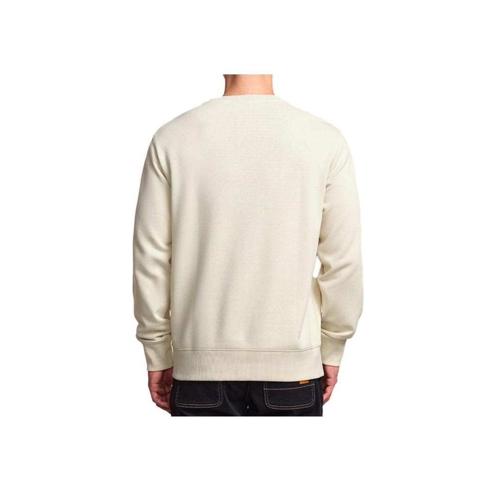 Sudadera de manga larga cómoda y versátil con estampado de logo Li Ning para hombre Off-White AWDUA85-3