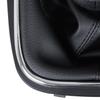 VW Golf V 03-08 Pomo de Palanca de Cambios Plateado y Negro con Funda y Marco Cromado 5 Velocidades