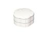 Tatsumiya Polarized Pearl Jubako Cherry Blossom Hors W15 D15 54840 Box, 19.0cm, Two-Tier D'oeuvres, Size Approx. H11.6cm