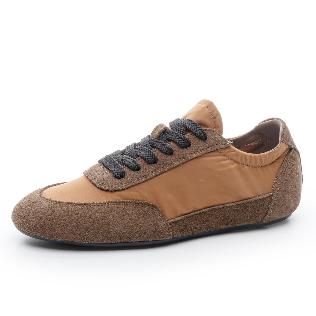 Customized Leather 25 Summer New Home Moral Training Shoes Comfortable Casual Shoes Lace-up Color Matching Forrest Gump Shoes Women's Sports Board Sh