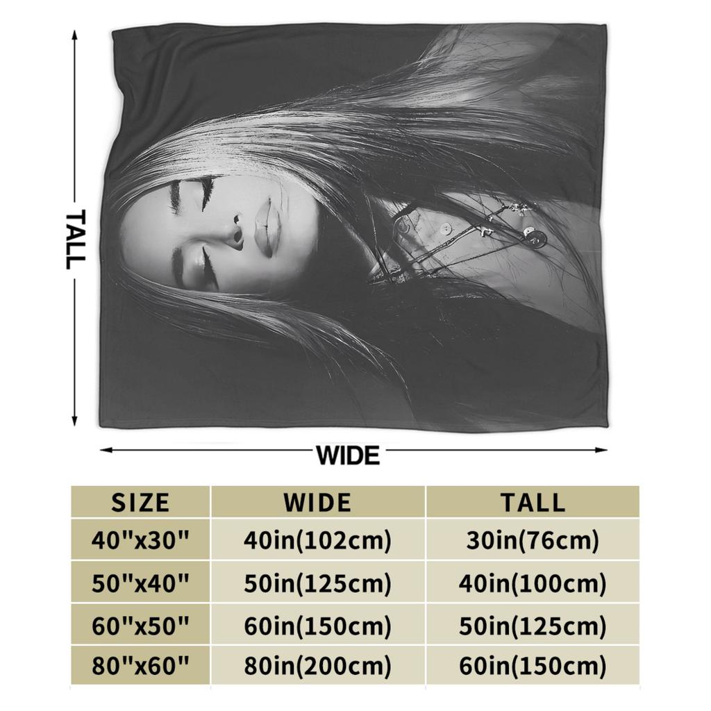 L-Lolas I-Indigos Spanish Singer Blanket  Soft Warm Funny Plush Throw Blanket For Couch Chair Travel Flannel Bedspread Bed Cover