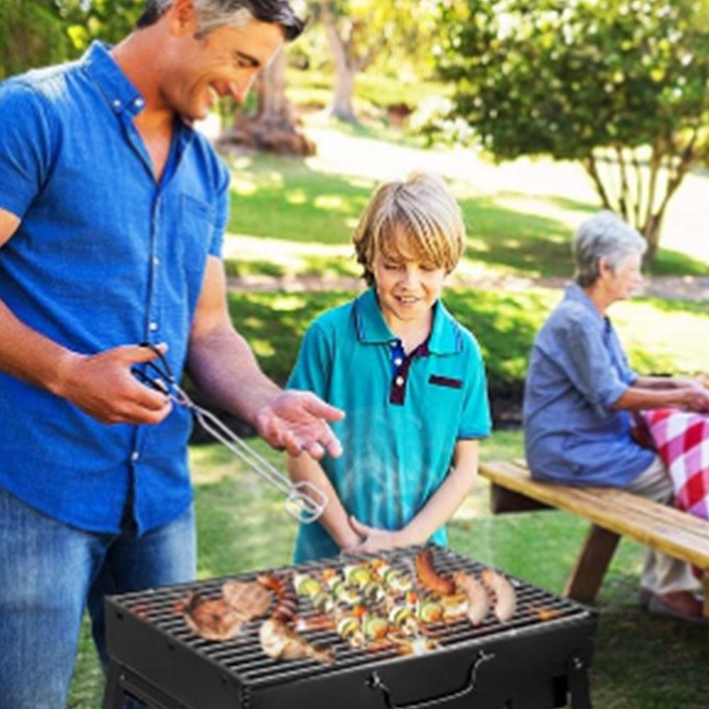 Space-saving BBQ Stove Small Grill Rack Barbecue Tool Camping Folding Carbon Grill Outdoor Cooking