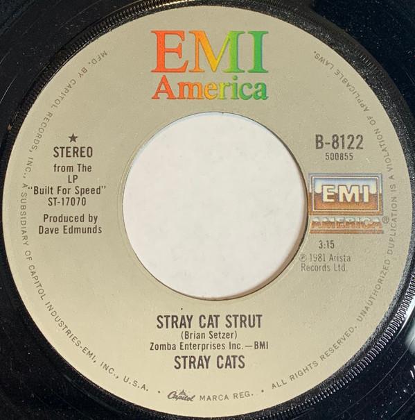 

7inch Record STRAY CATS - Stray Cat Strut B8122 EMI America 1982 US Rock Used