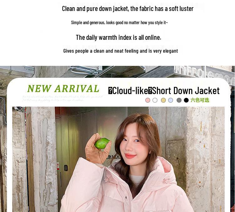 MM Mingmo Damen Petite Locker geschnittene Daunenjacke - Winter 2025