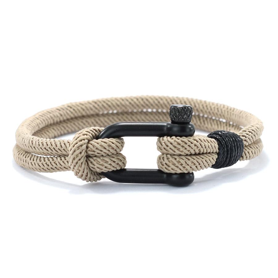Fashion Mens Bracelet Grade A 4mm Thread Wrap Braclet Outdoor Survival Braslet Locomotive Cool Riding Hand Accessories Pulseria