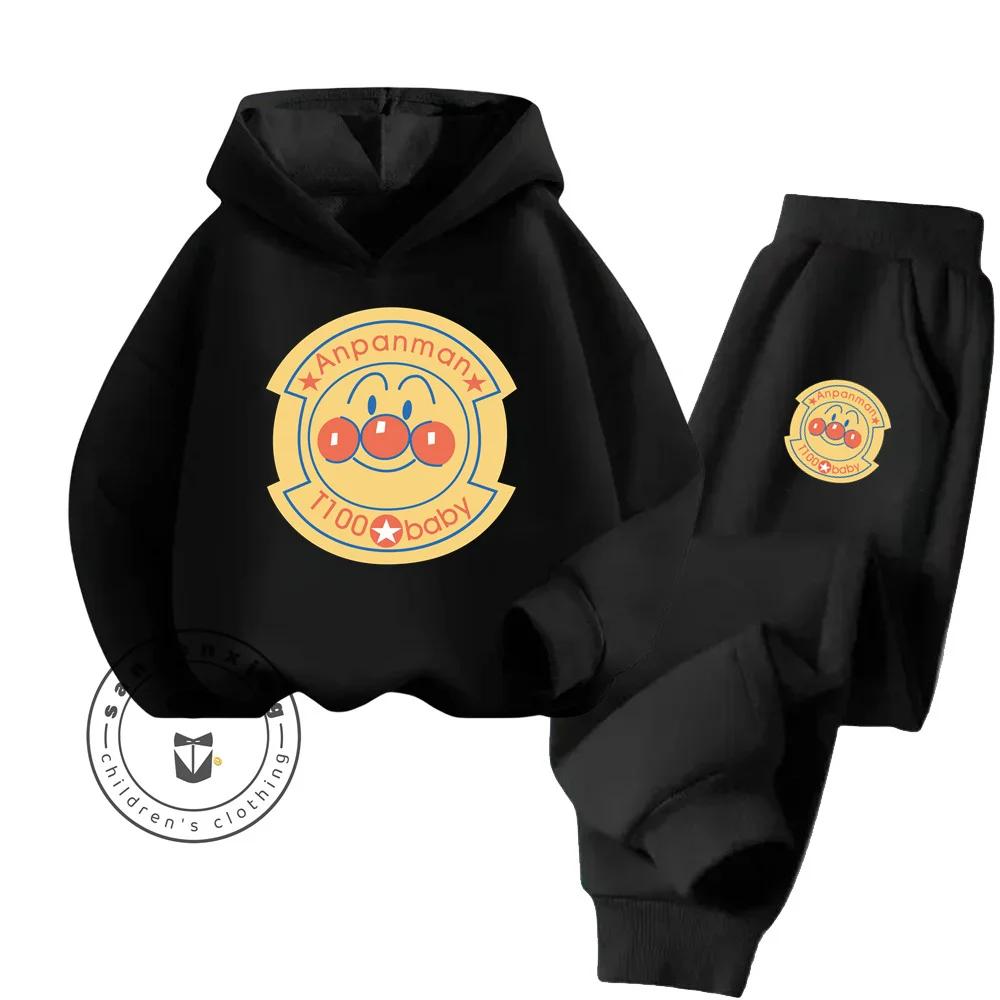 Ensemble de sweat à capuche de sport pour enfants, mode Anpanman abordable, vêtements économiques sans compromis sur la qualité, printemps-automne
