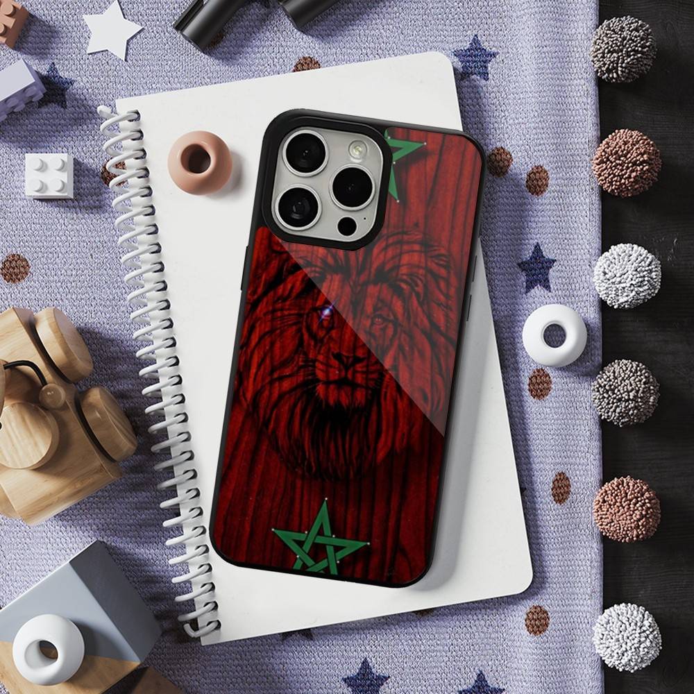 Flag Art M-Morocco Case For iPhone Mini,13,15,Pro,Max,For Magsafe,17,14,Plus,12,11,16,Magnetic Wireless Charging