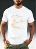 Men'S Outdoor Wind T-Shirt with a Cycling And Wilderness Theme Line Print