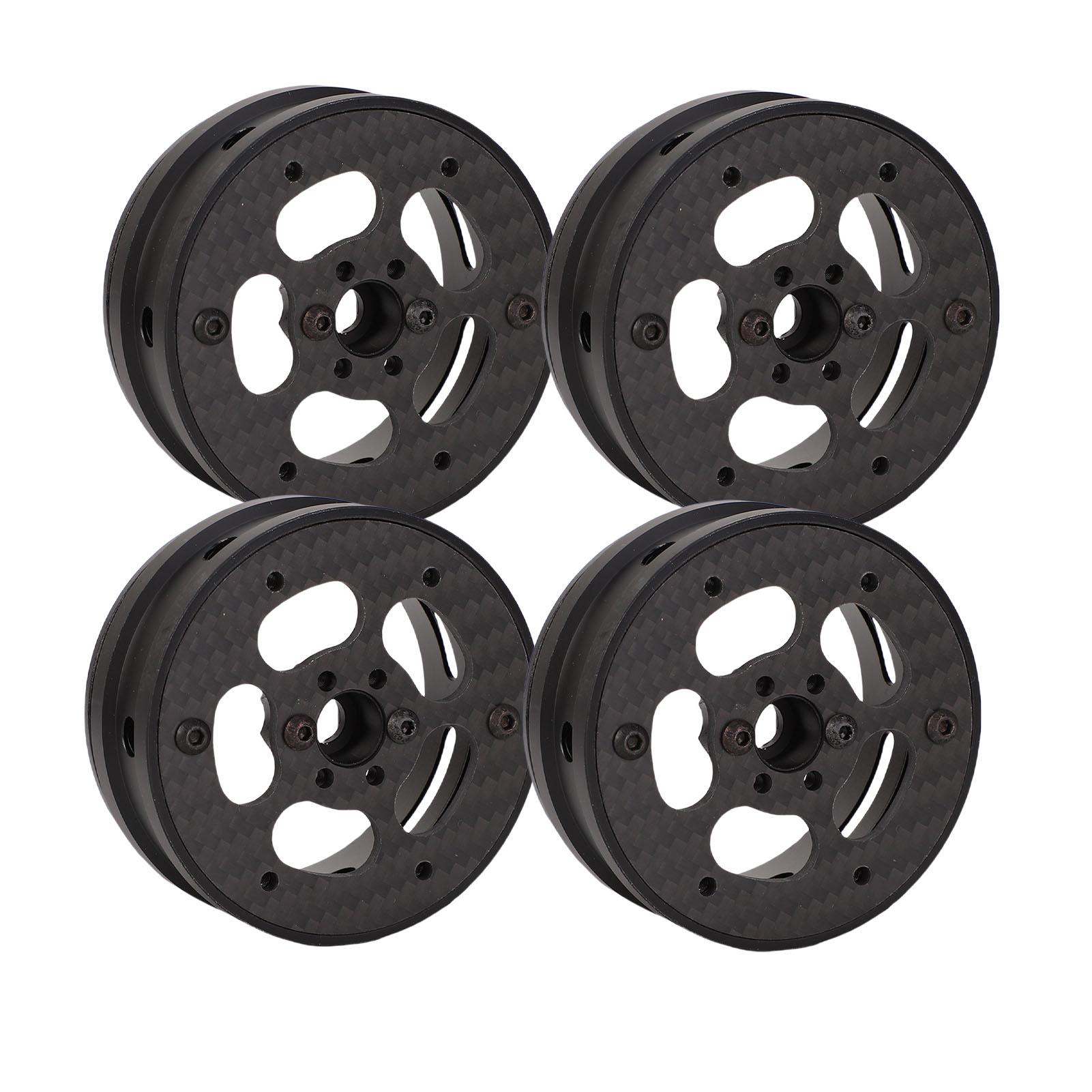 

4Pcs Beadlock Wheels 2.2in Ultra Lightweight Composite Material Faceplate for 1 10 RC Crawler Car