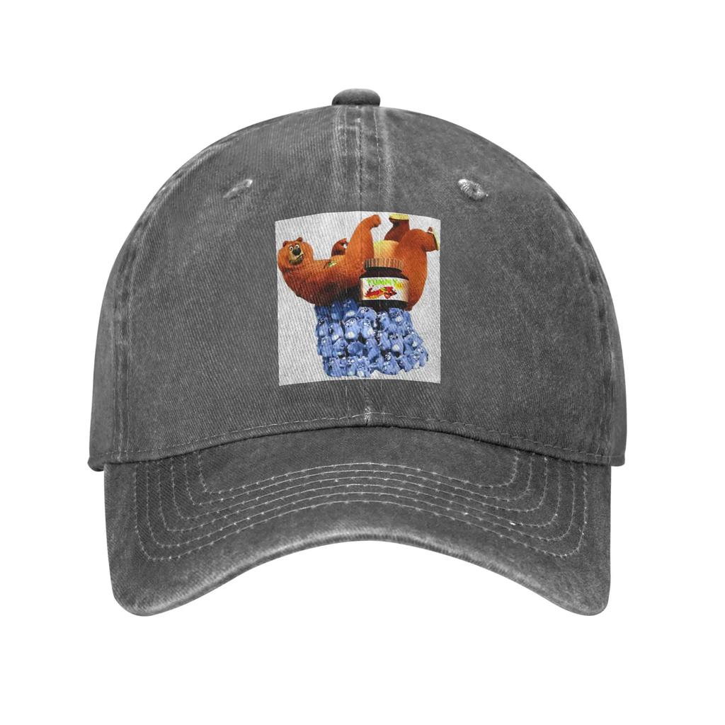 Animation Grizzy and the Lemmings Cartoon Anime Washed Denim Cap Casual Baseball Caps Hat Summer Unisex Baseball Hats