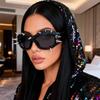 New and Trendy Sunglasses Are a Hot Seller In Europe and America European and American Fashion Sunglasses Are Trending with a Punk Style Featuring